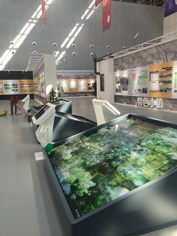 宿遷市建市20周年展覽館信息發(fā)布、觸摸設備均由米可提供
